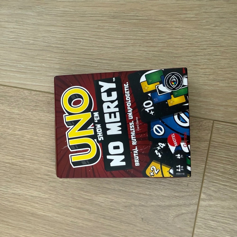 Mattel Games Uno Show Em No Mercy Card Game HWV18 Brutal Ruthless Unapologetic